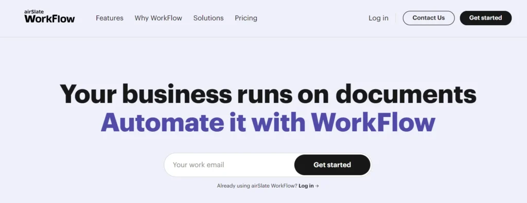 AirSlate - Worflow Automation Tools -Nocodeprovider