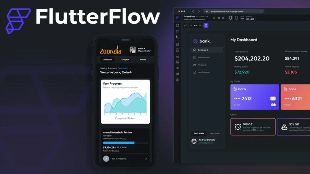 FlutterFlow's Visual Development: Bridging Traditional Code and No-Code Platforms