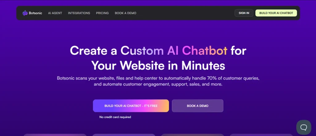 BotSonic: AI-Enhanced No-Code Chatbot Builder - Nocodeprovider